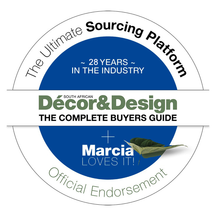 South African Décor&Design official endorsement badge — Marcia Loves It!
