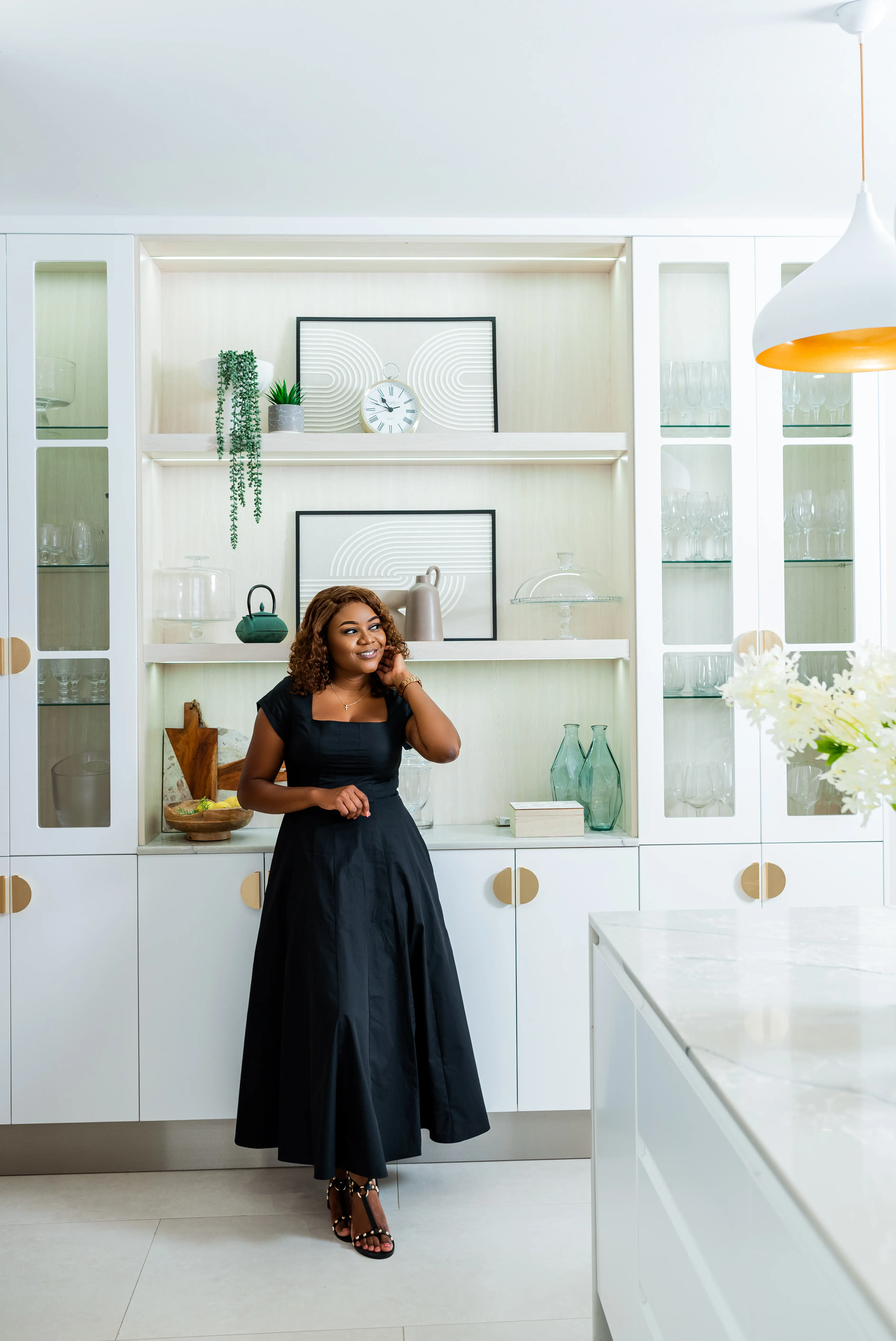 The Modern Farmhouse Kitchen — kitchen island view